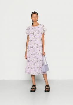 Vila VIMILINA FLOWER MIDI DRESS - Day Dress - Pastel Lilac -Vila shop b287d58db2c04fbaaeea4b861702f9de