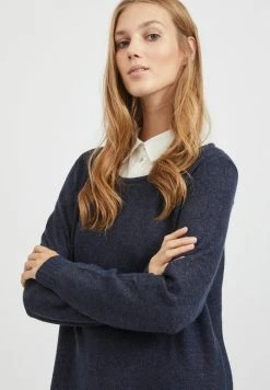 Vila VIRIL DRESS - Jumper Dress - Total Eclipse Melange -Vila shop b5ab9505d098486fa3c07f9f4a0d0714