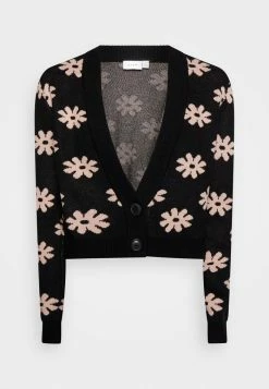 Vila VISAINT CARDIGAN - Cardigan - Black/misty Rose -Vila shop b6402ef33faa44e092143cc904814537