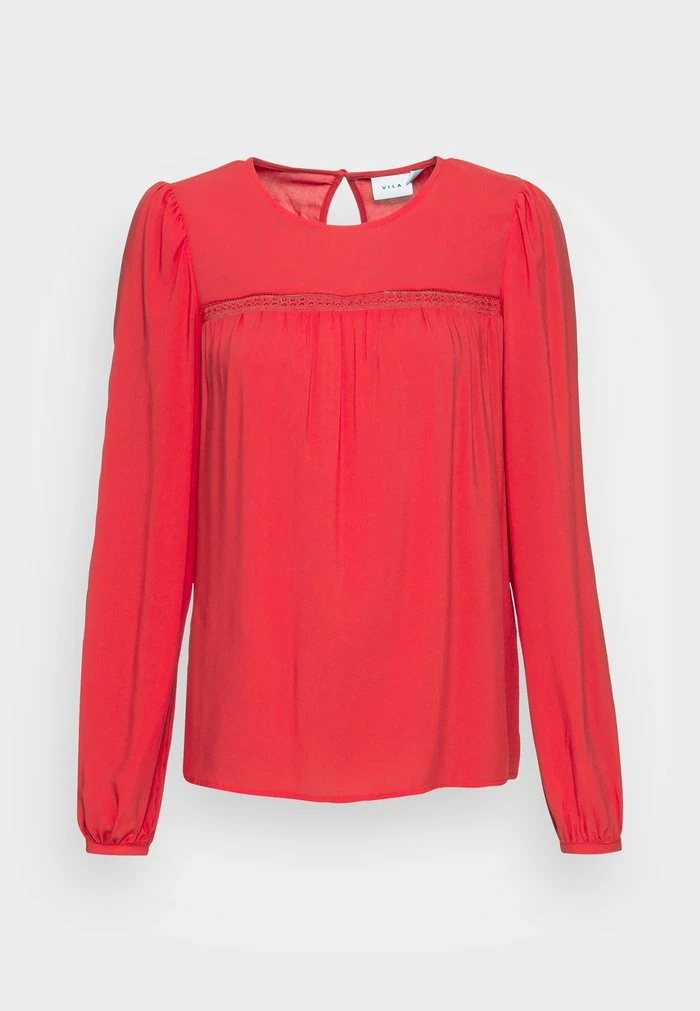 Vila VIAYA - Long Sleeved Top - Mars Red 6 Vila VIAYA - Long Sleeved Top - Mars Red - Image 4