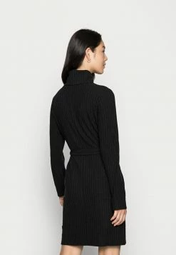 Vila VIELITA HIGH NECK DRESS - Jumper Dress - Black -Vila shop b97781b5dd15471f8b11265fcd73a6be