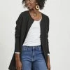 Vila VINAJA NEW LONG JACKET - Cardigan - Black