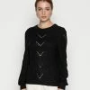 Vila VIENIA O NECK - Jumper - Black