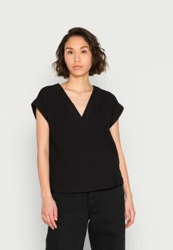VILANIA V NECK - Blouse - Black
