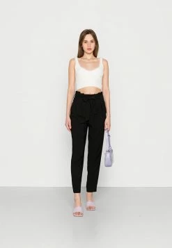 Vila VIKAYLAN PANTS - Trousers - Black -Vila shop bf7a50e143da4591b7996f4e4e961716