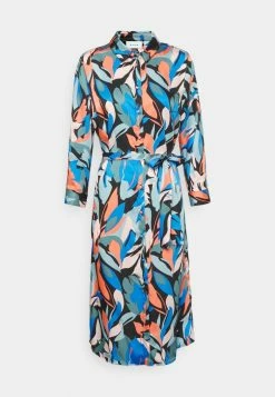 Vila VIBELGIUM SHIRT DRESS - Shirt Dress - Blue Haze/multicolor