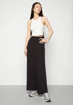 Vila VIKAMMAS WIDE PANT - Trousers - Black -Vila shop c9ebc4aa84604b42a3e34e5440bd246e