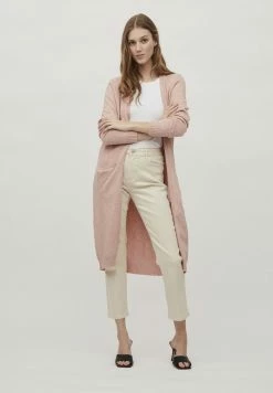 Vila VIRIL LONG - Cardigan - Misty Rose/melange