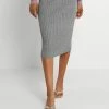 Vila VIRIL PENCIL SKIRT - Pencil Skirt - Mottled Grey -Vila shop cda497ba131c4a4791aa281ccd69a401