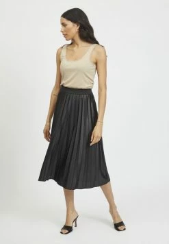 Vila VINITBAN - A-line Skirt - Black -Vila shop ce199eda2f8f4a838986bb59c850b99e