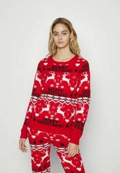 Vila VIANNA REINDEER CHRISTMAS - Jumper - Mars Red