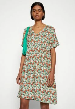Vila VIKIWI V-NECK DRESS - Day Dress - Emerald -Vila shop ce9b2e630ad44b5fbd5cffca8834d1e9