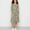 Vila VIGERMIA MIDI DRESS - Day Dress - Green