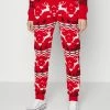 Vila VIANNA REINDEER CHRISTMAS - Tracksuit Bottoms - Mars Red