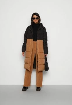 Alternative view of Vila VITATE LONG PADDED COAT - Winter Coat - Black/bronze Brown