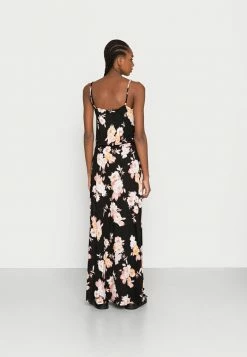 Vila VIKAMI STRAP LONG DRESS - Maxi Dress - Black/flower -Vila shop d2922ca495a04db2aa5c94df20a8c61b