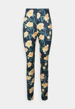 Vila VIBE - Leggings - Trousers - Navy/yellow
