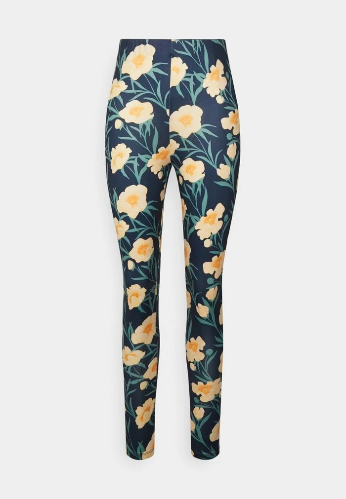 Vila VIBE - Leggings - Trousers - Navy/yellow 3 Vila VIBE - Leggings - Trousers - Navy/yellow