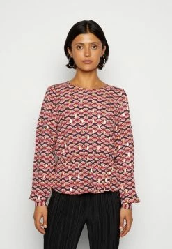 Vila VIZINO CUTLINE - Long Sleeved Top - Red
