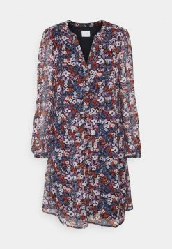 Vila VIAMIONE DRESS - Shirt Dress - Navy Blazeraop Bella -Vila shop d784e3e1780f479c82f4b53c9f481320