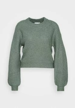 Vila VIFELO CREW NECK CROP - Jumper - Laurel Wreath Melange -Vila shop d8f1375376354b5faec15478232dea5d