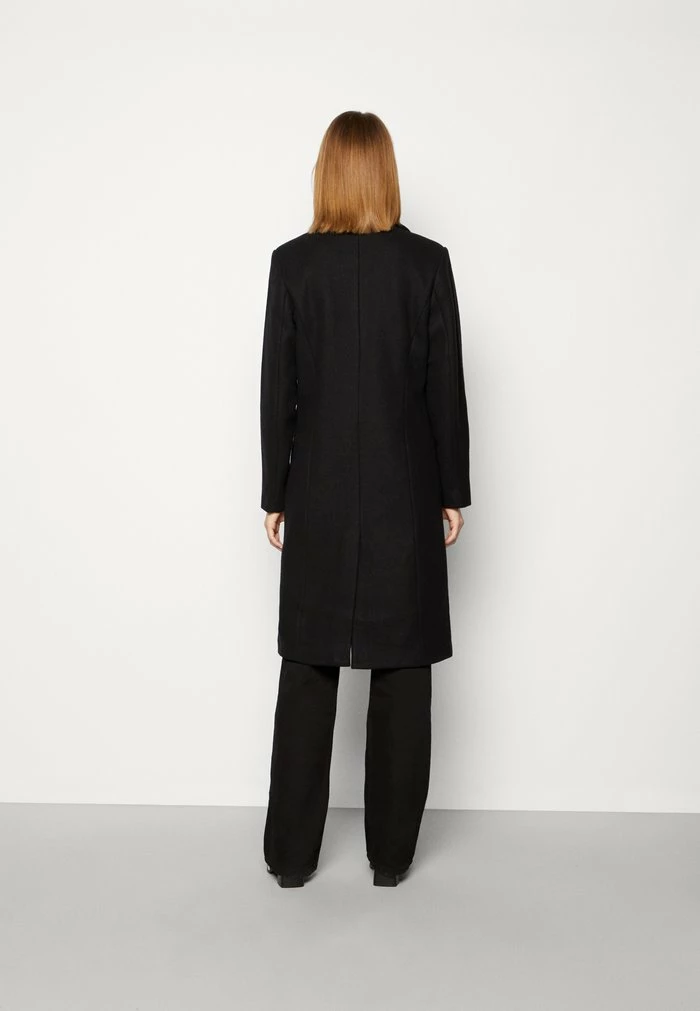 Vila VIVALJI LONG COAT - Classic Coat - Black 5 Vila VIVALJI LONG COAT - Classic Coat - Black - Image 3
