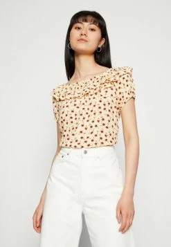 Vila VIMESA OFF SHOULDER - Print T-shirt - Sunlight -Vila shop d95d7c0565014d0a8d65bfe92c53e403