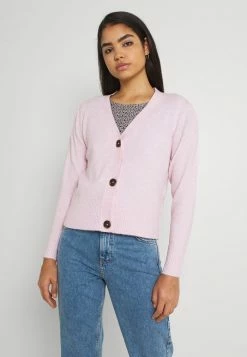 Vila VIESHY V NECK CARDIGAN - Cardigan - Lilac Snow Detail:melange