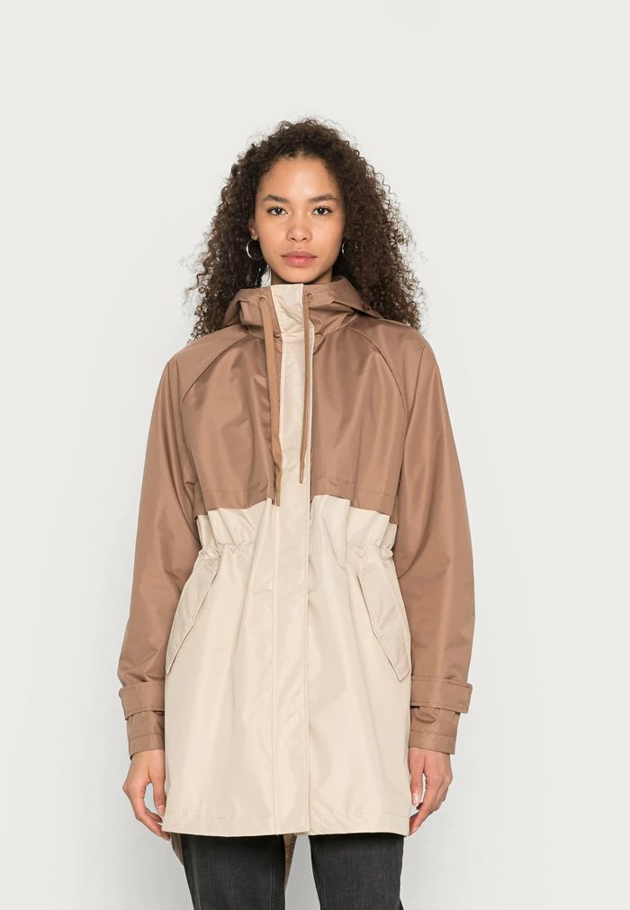 Vila VIAMINAS COATED - Parka - Portabella Cement 3 Vila VIAMINAS COATED - Parka - Portabella Cement