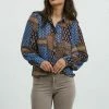 Vila GEMUSTERTE - Button-down Blouse - Surf The Web -Vila shop dcc3e478ad154159bed89d88be06b50b
