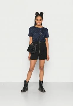 Vila VIMOONEY TOP - Print T-shirt - Navy/white -Vila shop dcf6c814e17a4d739af5bde38424f8e0