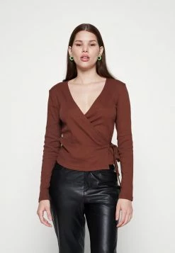 Vila VIFELIA WRAP - Cardigan - Chocolate Fondant