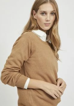 Vila ONECK NOOS - Jumper - Light Brown -Vila shop e018381a9cb54d74a7d4e4b8e17ec9a2