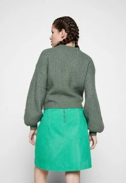 Vila VIFELO CREW NECK CROP - Jumper - Laurel Wreath Melange -Vila shop e1428184ee4a49898488fce9abb26823