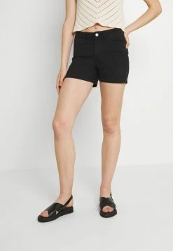 Vila VIDINIA FAYA - Denim Shorts - Black Denim