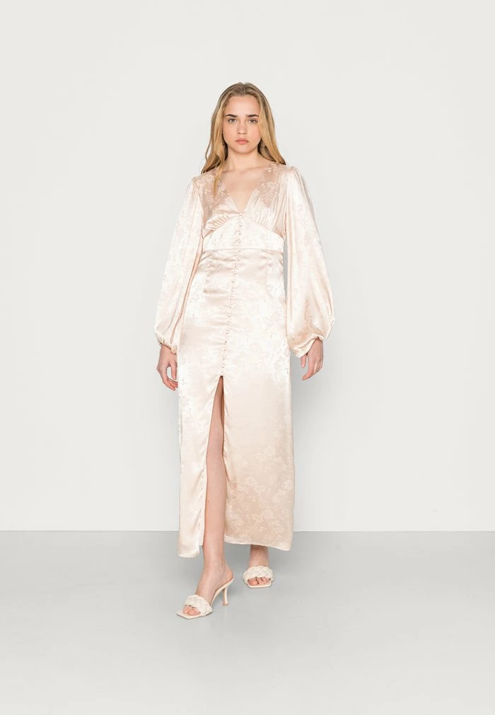 Vila VMALINI PUFF SLEEVE DRESS - Occasion Wear - Pink Sand 3 Vila VMALINI PUFF SLEEVE DRESS - Occasion Wear - Pink Sand