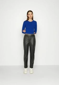 Vila VIDAGMAR COATED - Trousers - Black -Vila shop e4c719778c7448a38369fba7e9252d7c