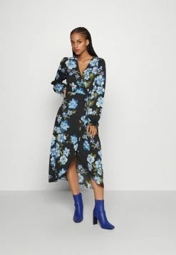 Vila VITINA WRAP DRESS - Maxi Dress - Black/blue 9 Vila VITINA WRAP DRESS - Maxi Dress - Black/blue -Vila shop e547396517604457a4d7577d108d023f