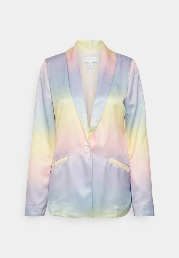 Vila VITONEPRINT - Blazer - Pastel Lilac/rainbow 6 Vila VITONEPRINT - Blazer - Pastel Lilac/rainbow - Image 4