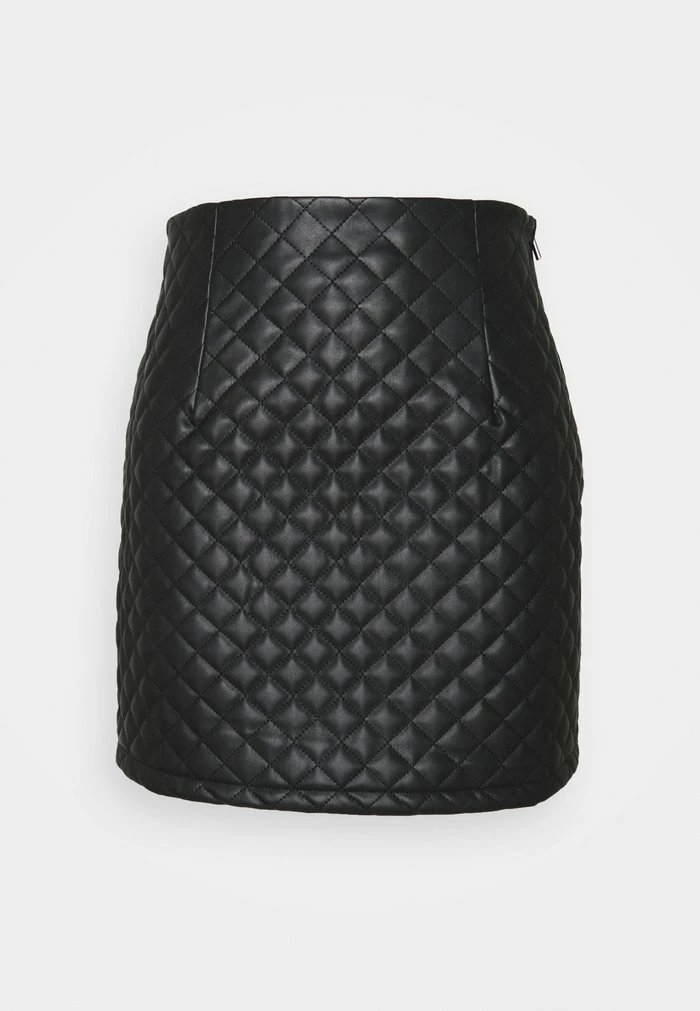 Vila VOMAI COATED PATTERN SHORT SKIRT - Mini Skirt - Black 6 Vila VOMAI COATED PATTERN SHORT SKIRT - Mini Skirt - Black - Image 4