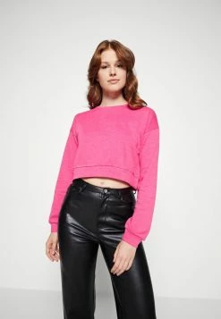 Vila VIRUST CROPPED - Sweatshirt - Pink Yarrow