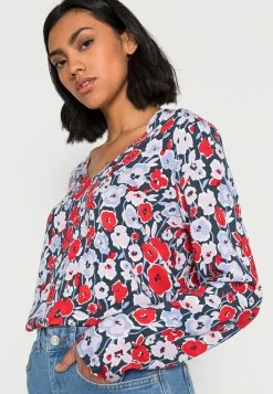 Vila VIELVITA NECK - Blouse - Midnight Navy -Vila shop e9fabe5d8bb04a52973800a972abbe5c