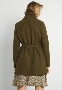 Vila VICATTY BELTED COLLAR COAT - Short Coat - Dark Olive 9 Vila VICATTY BELTED COLLAR COAT - Short Coat - Dark Olive -Vila shop eddc33d38276400b9b2d0256f1915a83