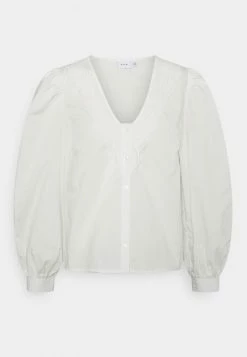 Vila VICILDA V NECK SLEEVE SHIRT - Blouse - Cloud Dancer
