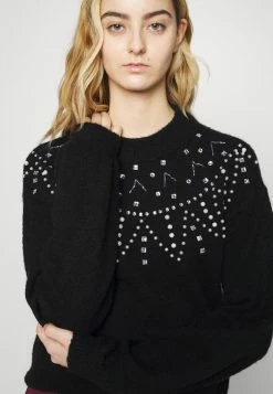 Vila VICLOE CHRISTMAS - Jumper - Black -Vila shop f33fb80a55ef4d01b6958fb597f51d0a