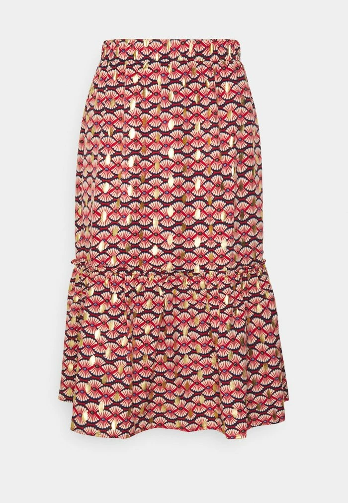 Vila VIZINO MIDI SKIRT - A-line Skirt - Red 6 Vila VIZINO MIDI SKIRT - A-line Skirt - Red - Image 4