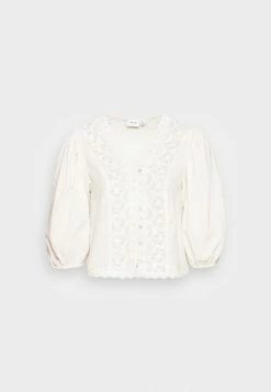 Vila VININKA SLEEVE TOP - Blouse - Optical Snow -Vila shop f4d8bb59ce864803bd0630dbb5f82ef9