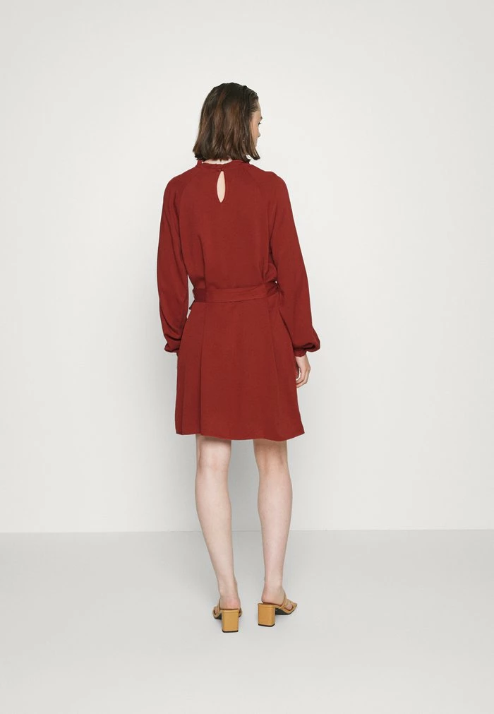 Vila VISUVITA DRESS - Day Dress - Fired Brick 5 Vila VISUVITA DRESS - Day Dress - Fired Brick - Image 3