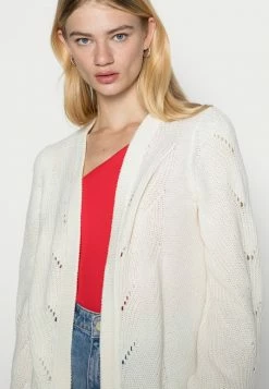 Vila VIENIA CARDIGAN - Cardigan - White Alyssum -Vila shop f4ed7c1cd6244d9f86b5a4a615ef48c7