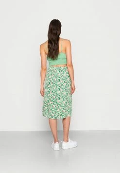 Vila VIEASY MIDI SKIRT - A-line Skirt - Kelly Green -Vila shop f5e0e846ad684077aa58acebd315b334